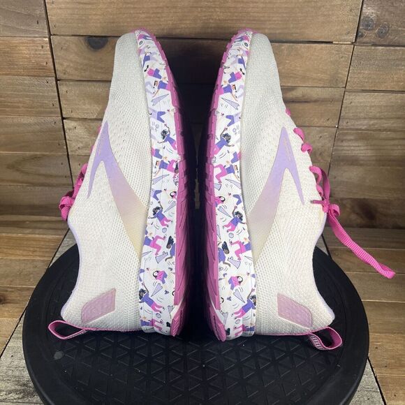 Brooks Revel 4 Womens Size 9.5 B Pink White Violet Running Shoe NO INSOLES - Picture 8 of 10